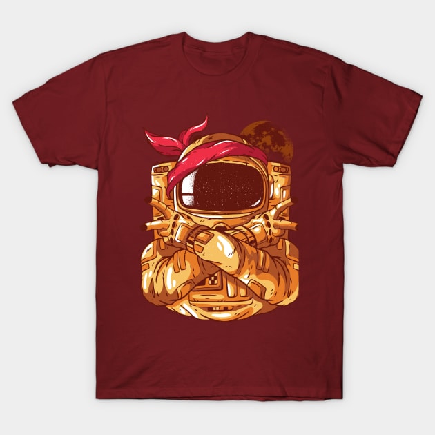 Rebel Space Astronaut T-Shirt by Urban_Vintage